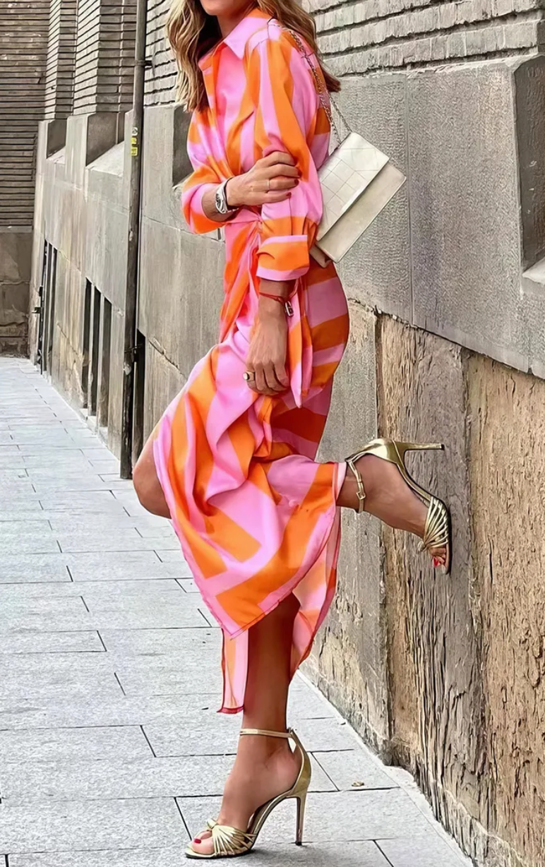Amira | Flattering wrap dress with vibrant print design
