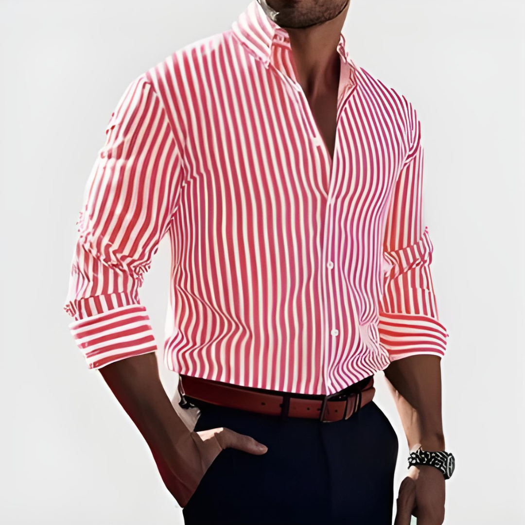 Melker™ | Stylish Striped Shirt for Modern Men