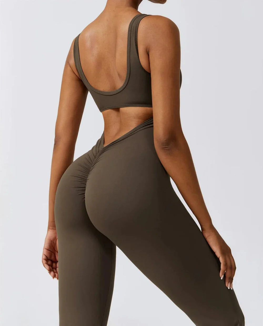 Moda &amp; Olivia™ - Butt Lift Flared Jumpsuit