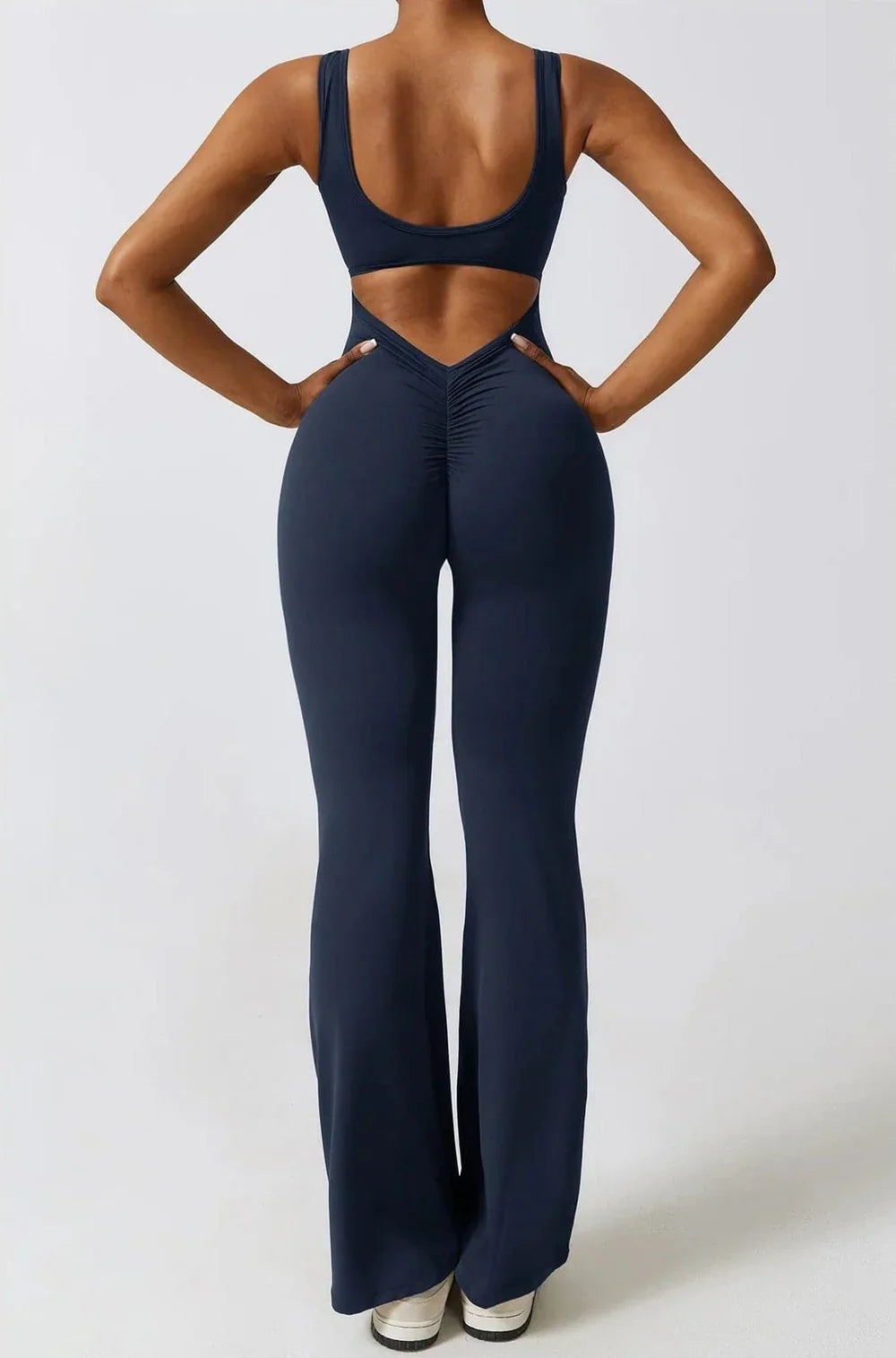 Moda &amp; Olivia™ - Butt Lift Flared Jumpsuit