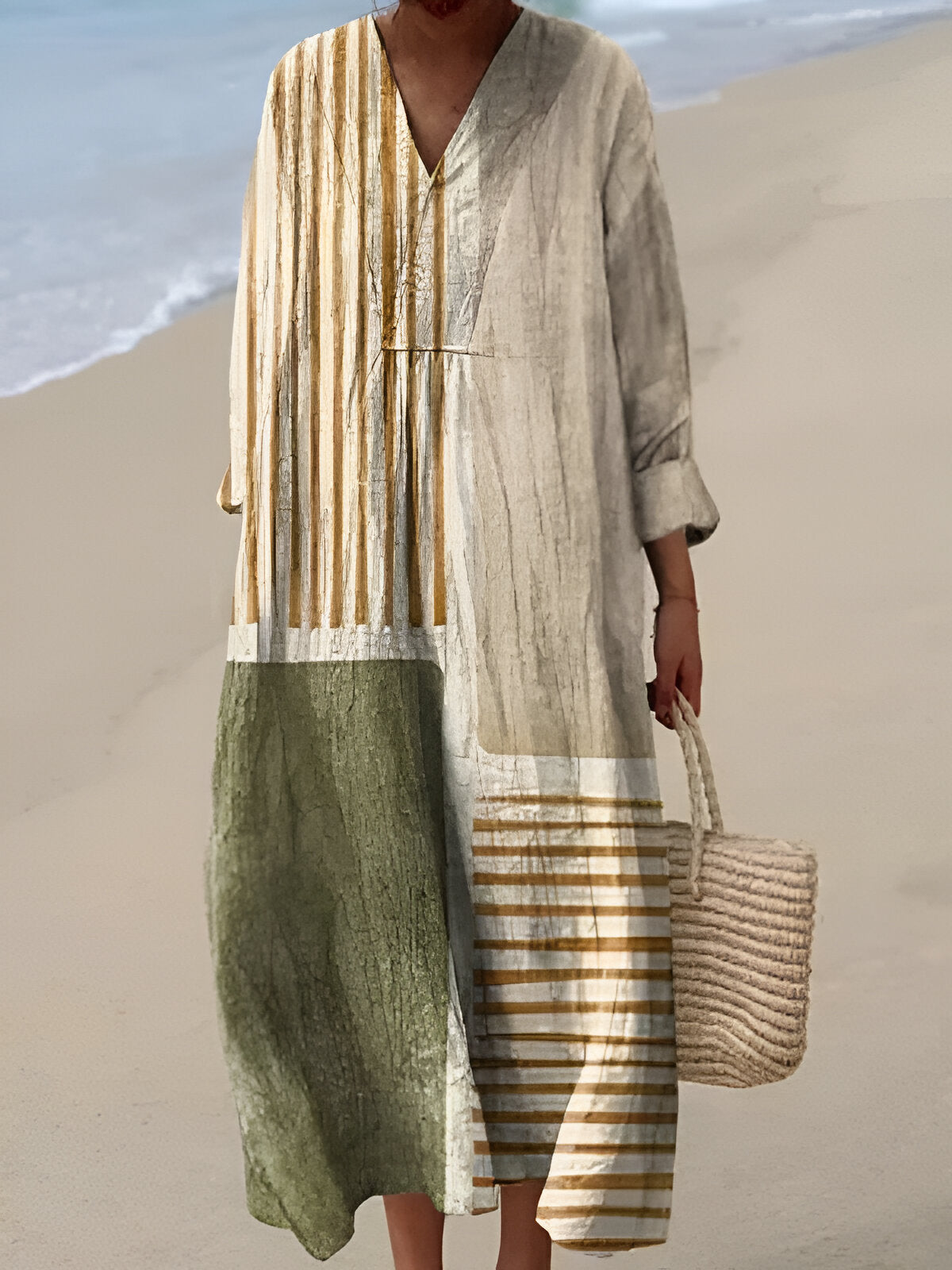 Olalla | Chic summer dress featuring bold, colourful designs