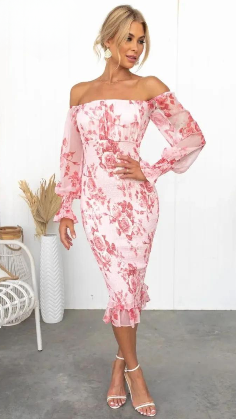 Kendall | Elegant Midi Dress for Effortless Style and Comfort