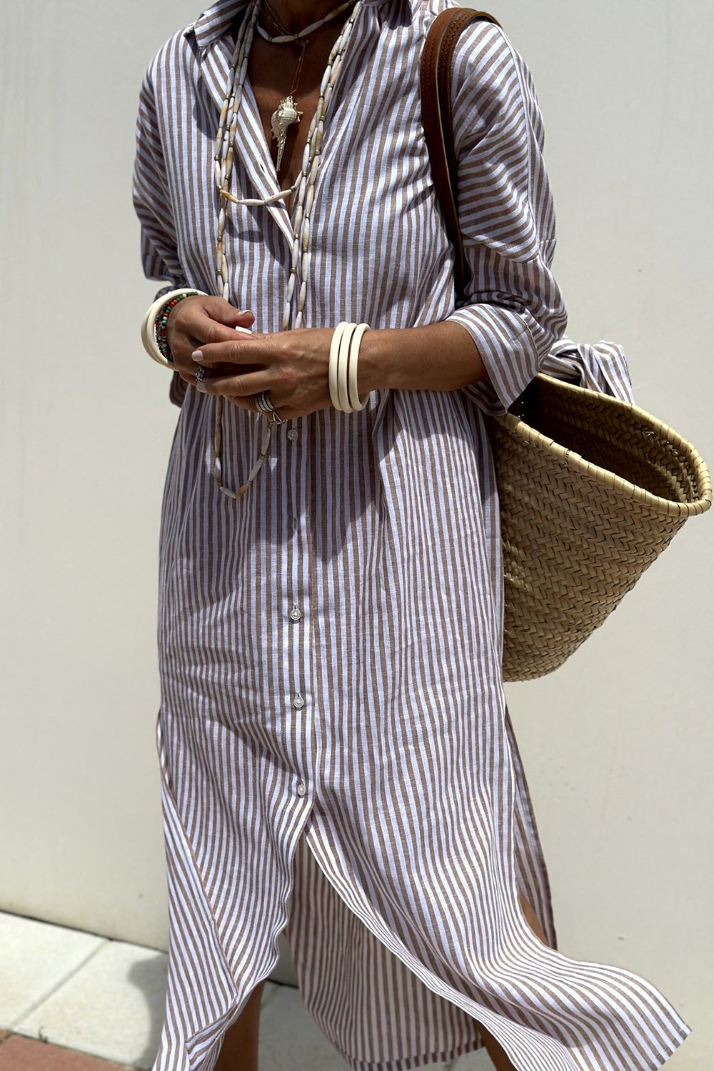 Sophia | Timeless Striped Dress Shirt with Elegant Comfort