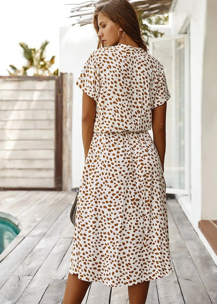 Edith | Elegant V-Neck Dress for Any Occasion