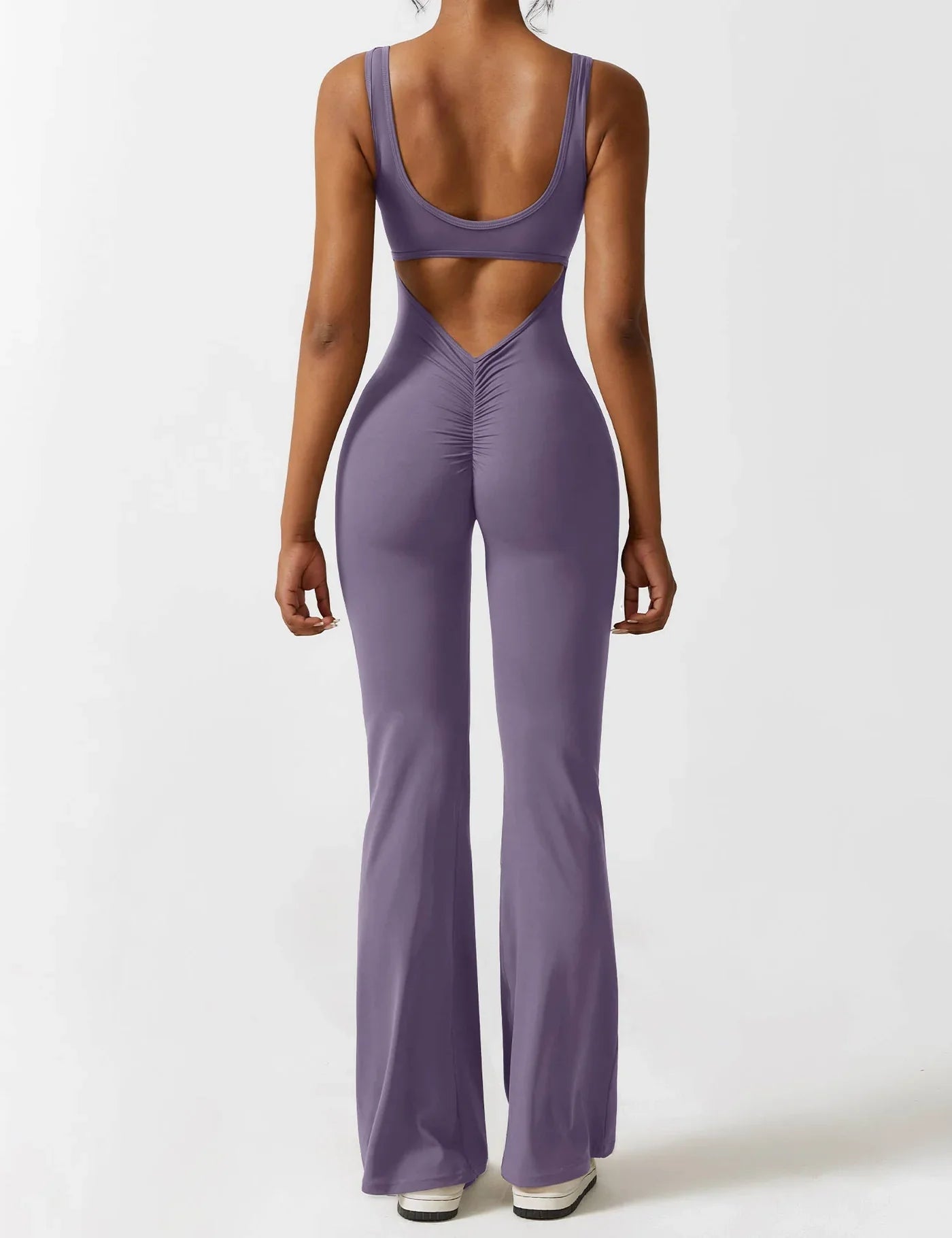 Moda &amp; Olivia™ - Butt Lift Flared Jumpsuit