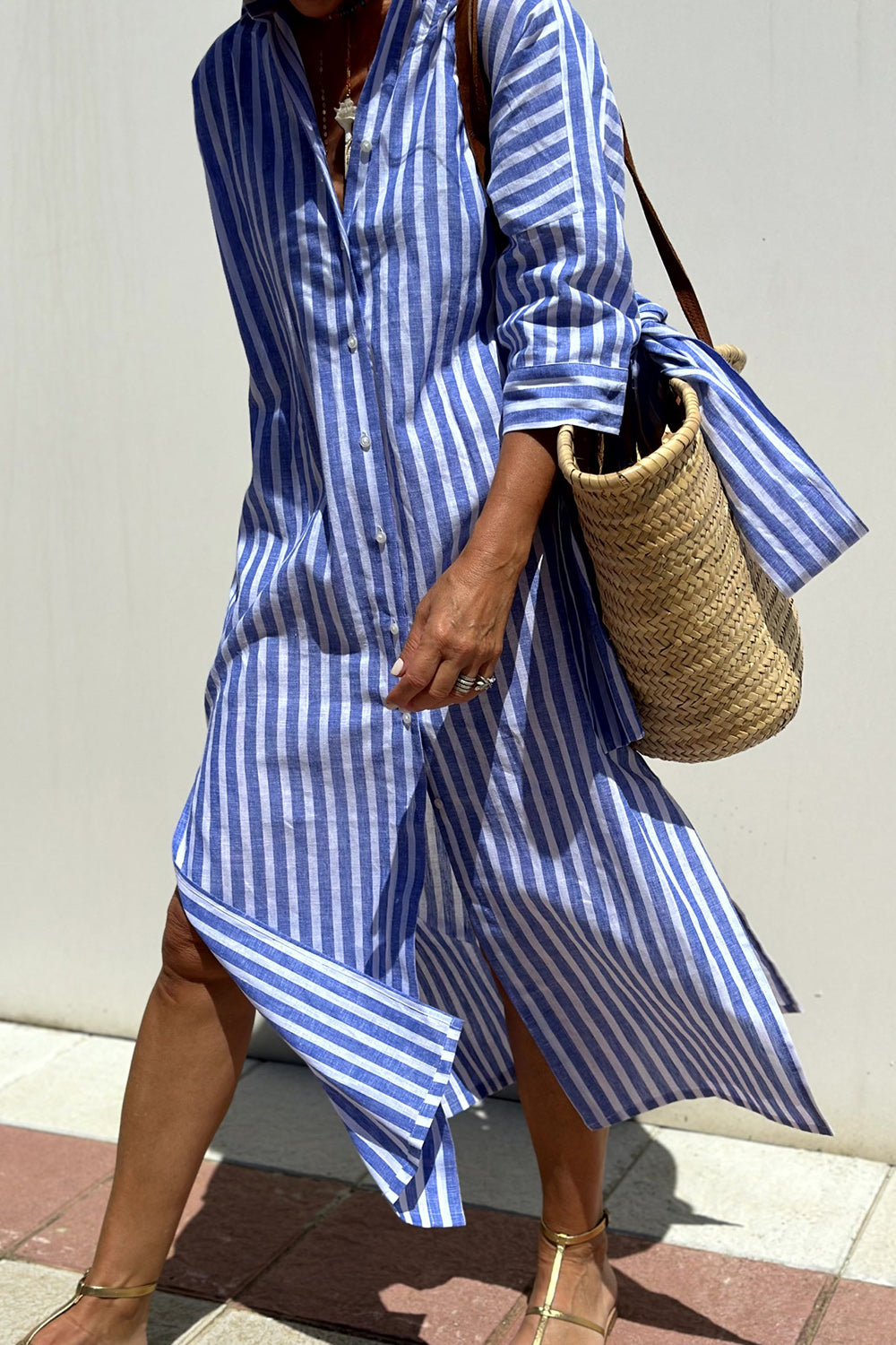 Sophia | Timeless Striped Dress Shirt with Elegant Comfort