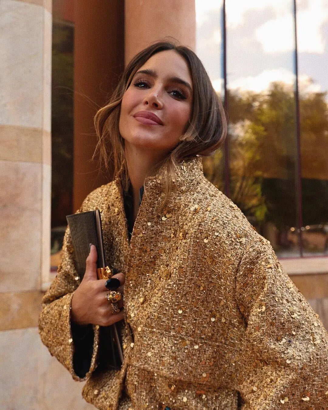 Jane | Golden Sequin Jacket