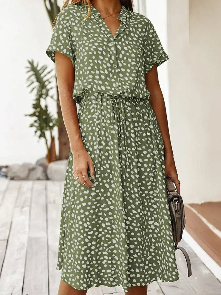 Edith | Elegant V-Neck Dress for Any Occasion