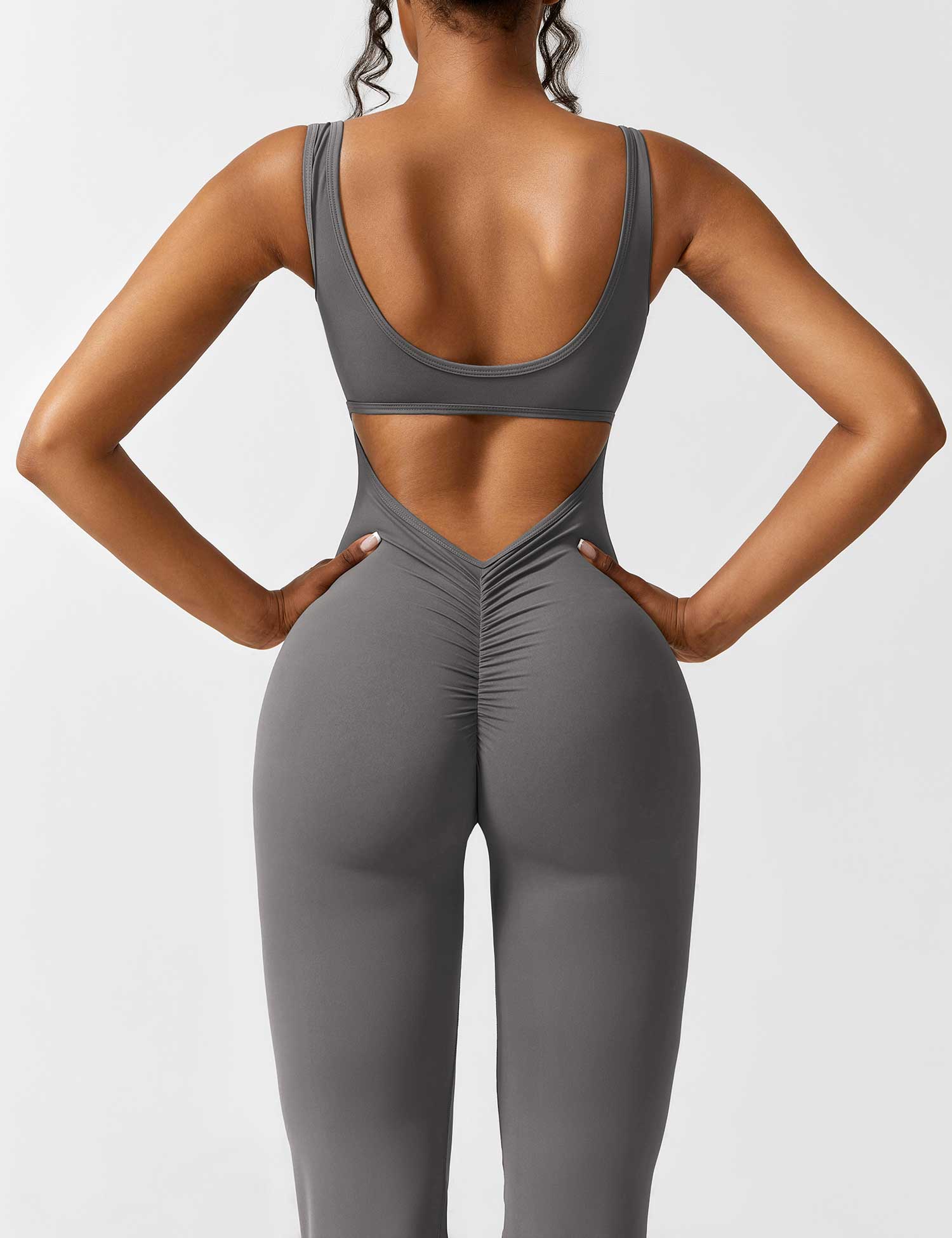 Moda &amp; Olivia™ - Butt Lift Flared Jumpsuit