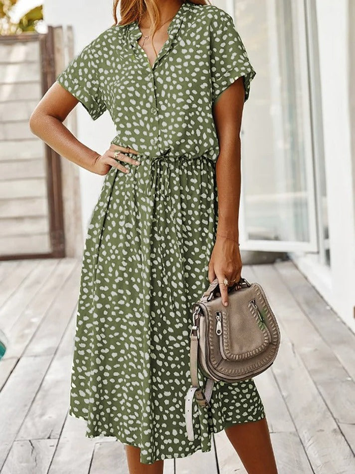 Edith | Elegant V-Neck Dress for Any Occasion