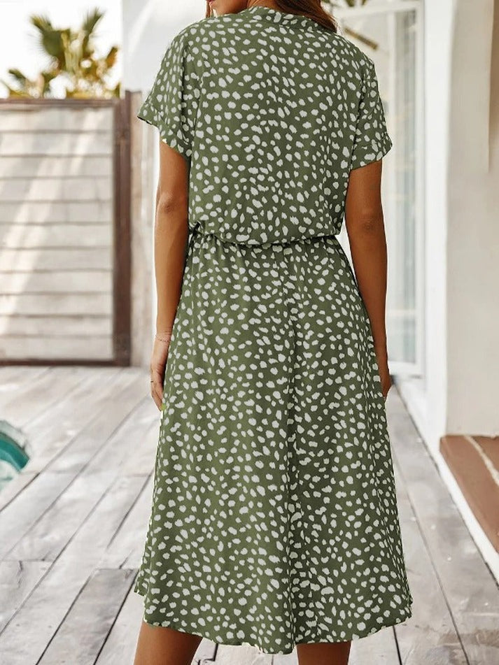 Edith | Elegant V-Neck Dress for Any Occasion