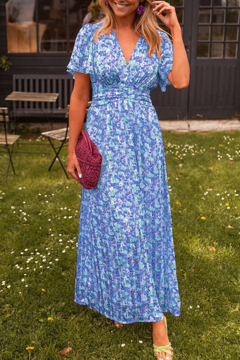 Ruth™ | Elegant Long V-Neck Dress for Any Occasion
