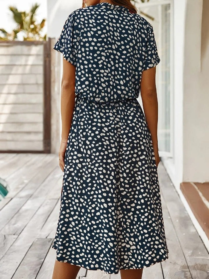 Edith | Elegant V-Neck Dress for Any Occasion