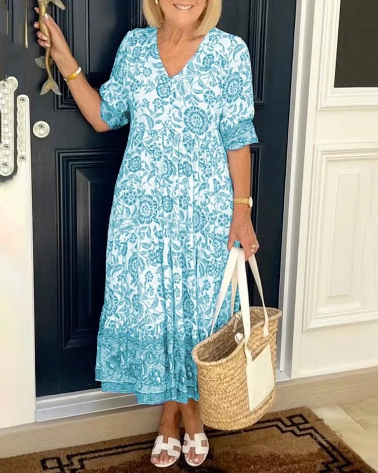 GINA™ | Flowy Bohemian Dress for Effortless Style and Comfort