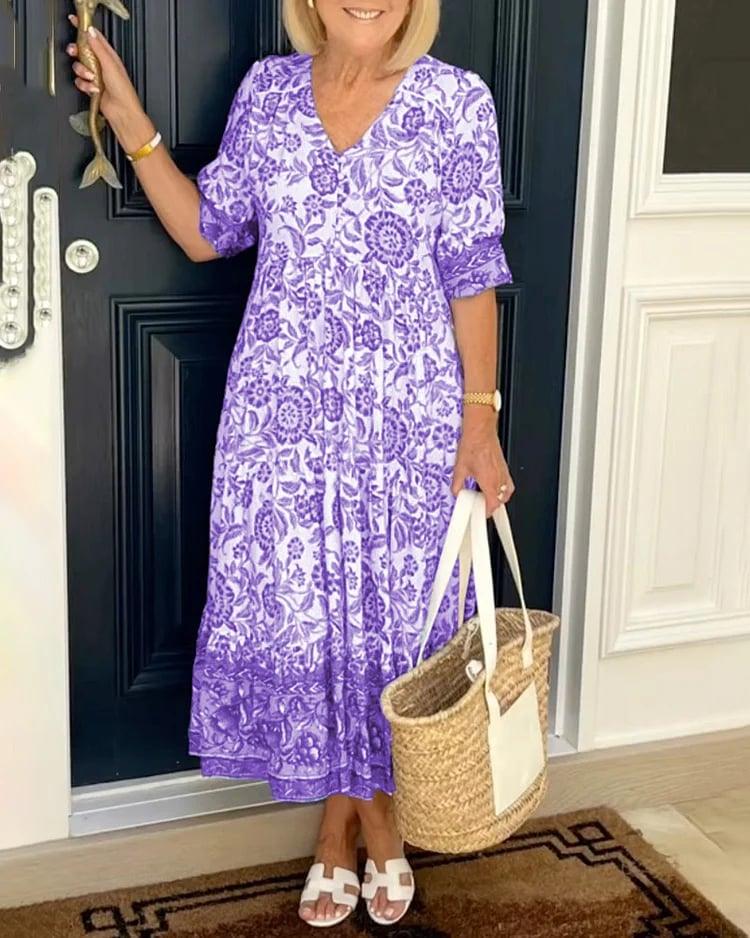 GINA™ | Flowy Bohemian Dress for Effortless Style and Comfort