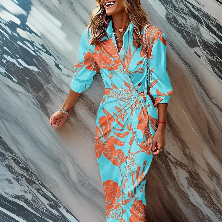 Amira | Flattering wrap dress with vibrant print design