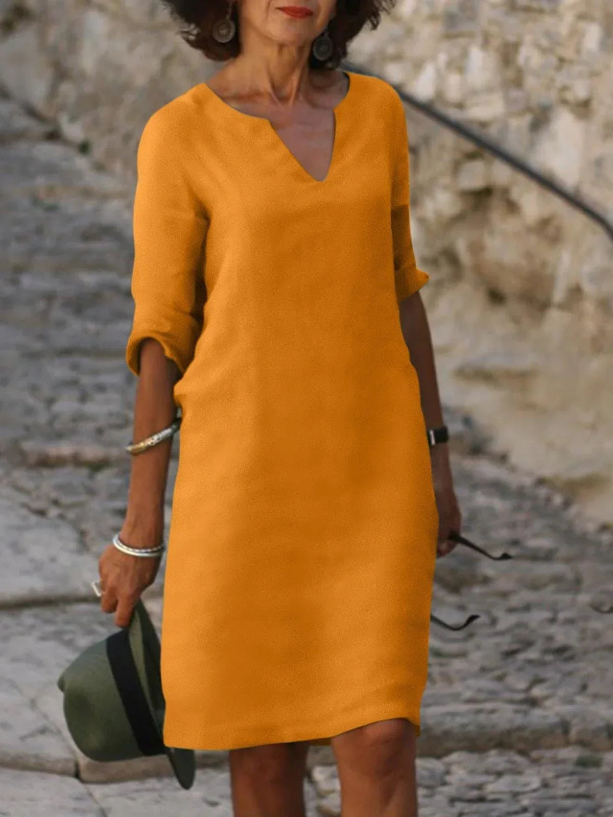Saoirse™ | Flattering V-Neck, Tummy Control, Effortless Style