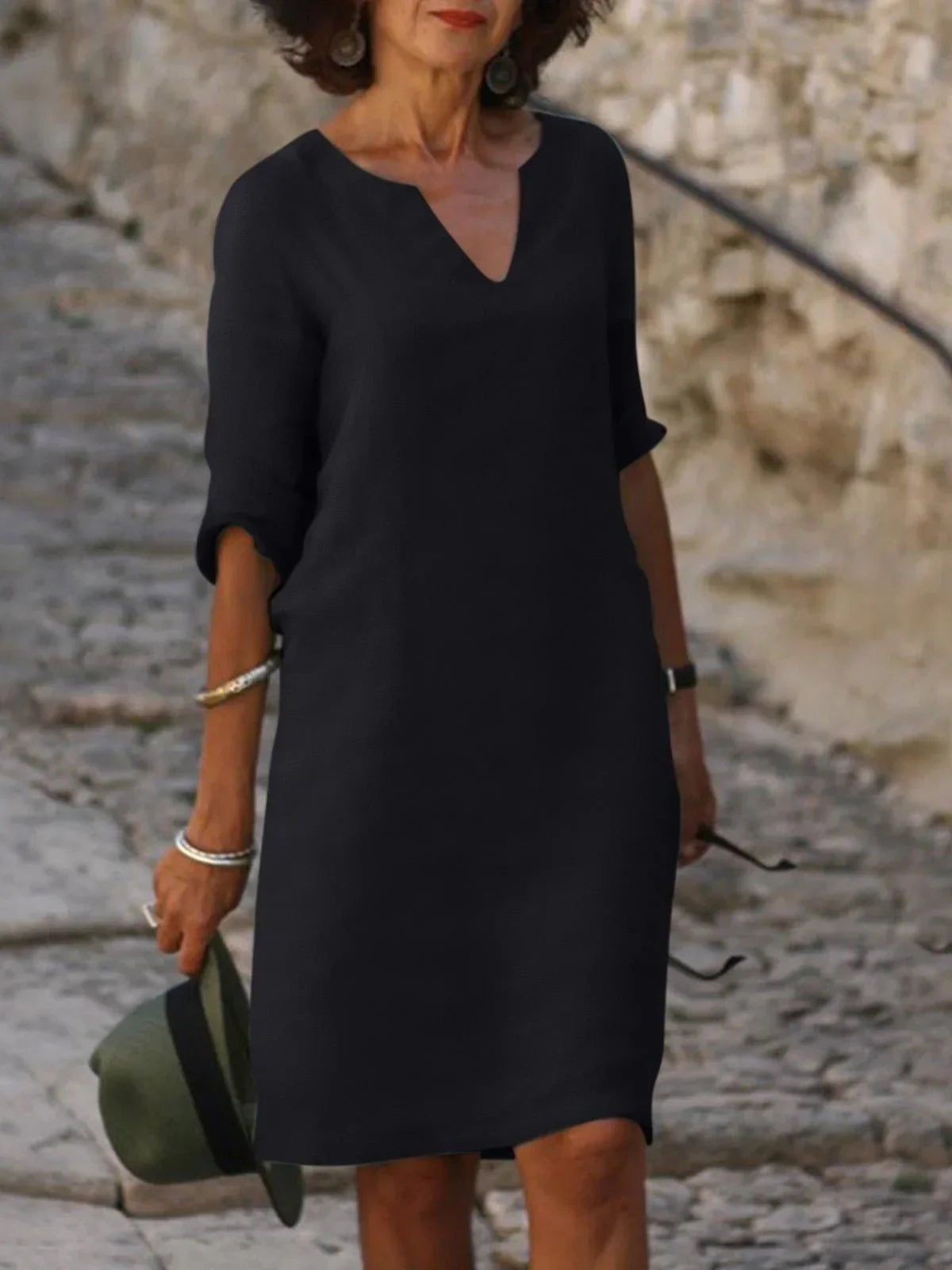 Saoirse™ | Flattering V-Neck, Tummy Control, Effortless Style