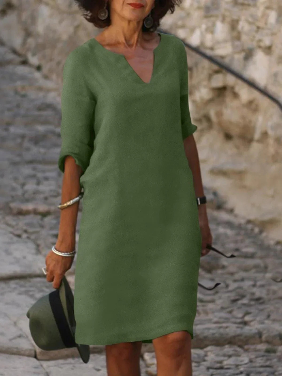 Saoirse™ | Flattering V-Neck, Tummy Control, Effortless Style
