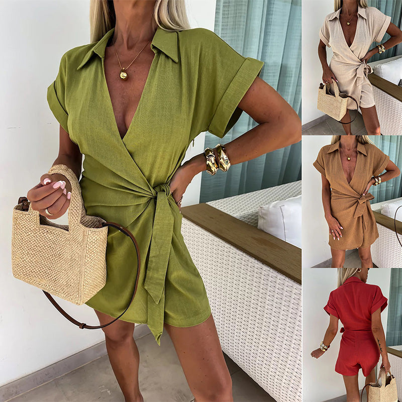 Chelsea™ | Flattering V-Neck Summer Dress for Effortless Style
