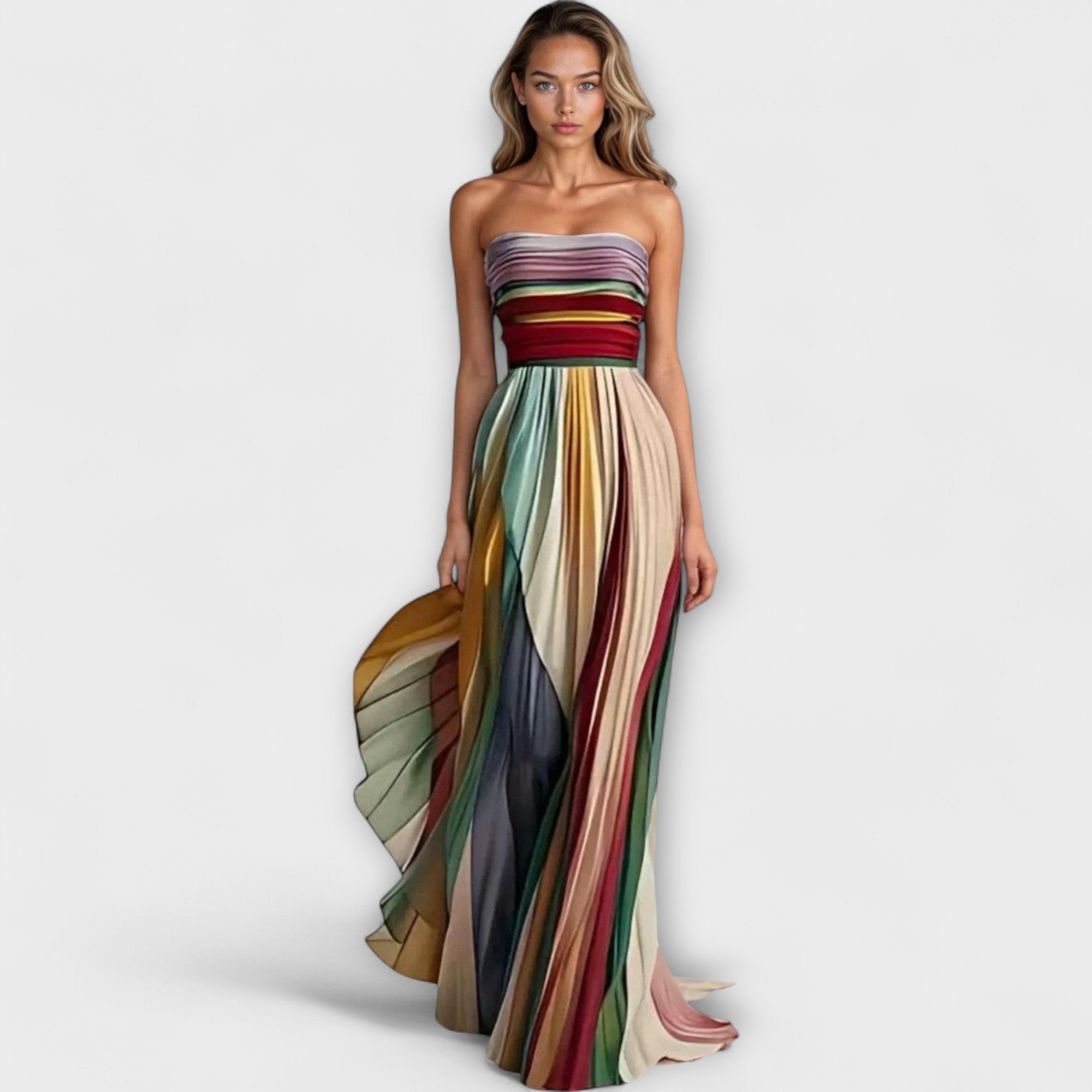 Léna | Stylish sleeveless dress in bold, bright hues